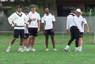 First Eleven: The last day - the guys warm up before the match. Premiership-1stsWarmup 400pix